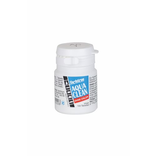 Yachticon Wasseraufbereitung Tabletten chlorfrei, Wasserdesinfektion, 100 Stück für 100 Liter Trinkwasser, auf Silberbasis