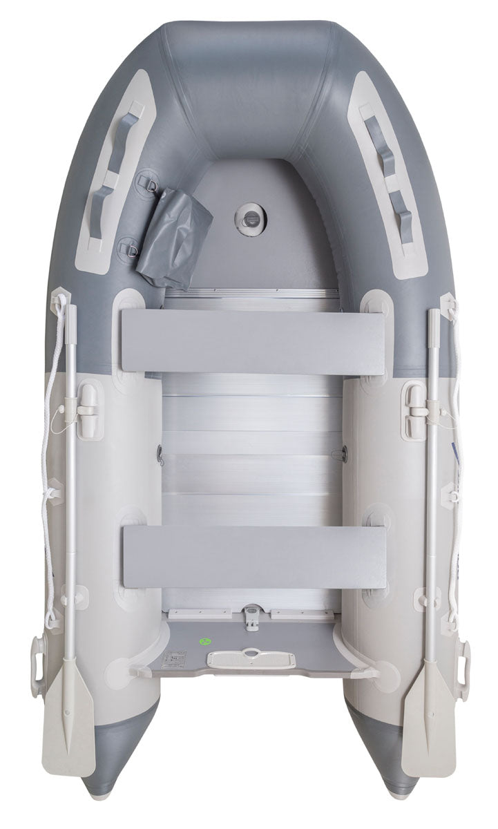Schlauchboot 320cm mit Aluboden und Luftkiel, PVC grau