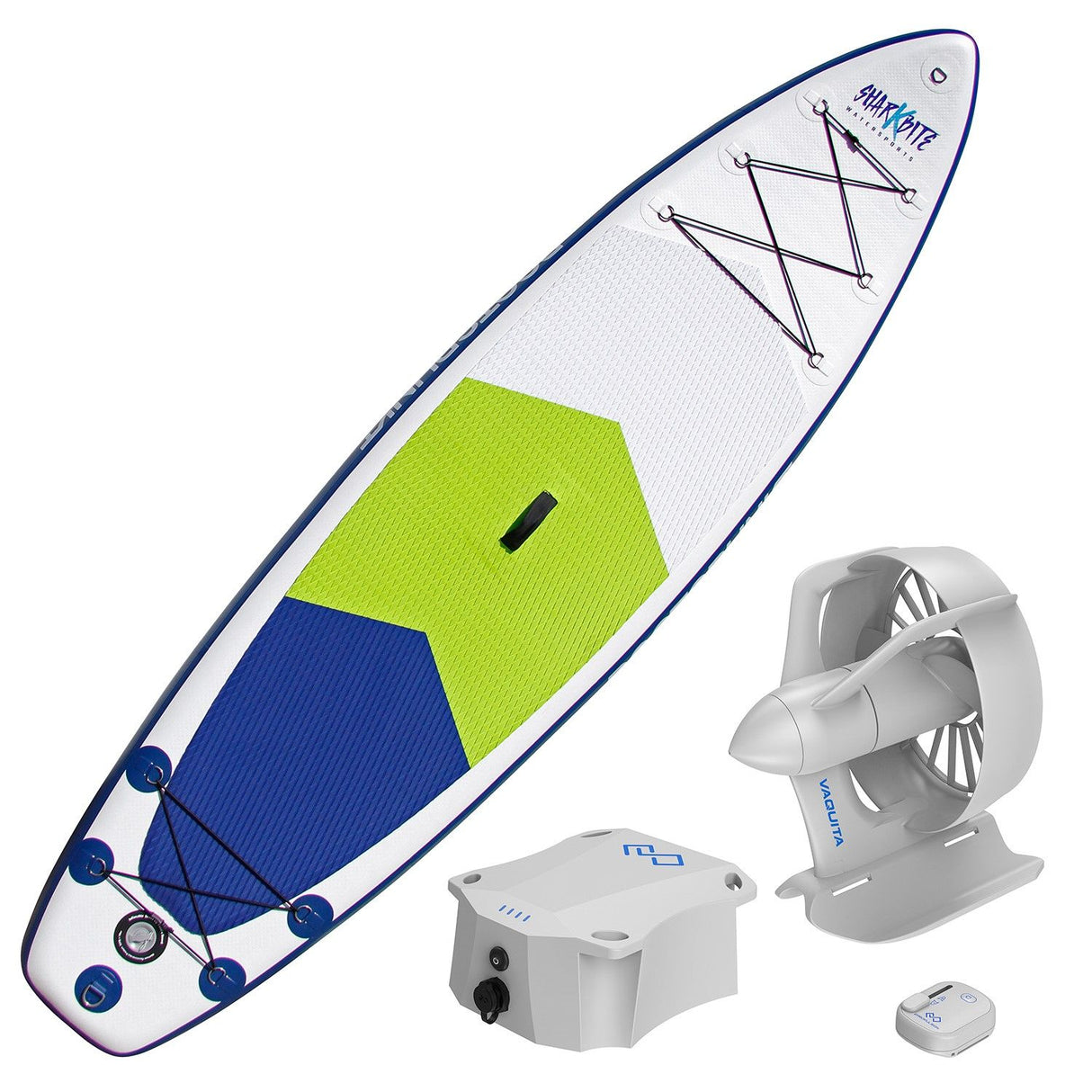 ePropulsion SUP-Board Set 320 SPEED + Vaquita Elektromotor, aufblasbares Standup Paddleboard, umweltfreundlich und leise Antrieb mit Fernsteuerung
