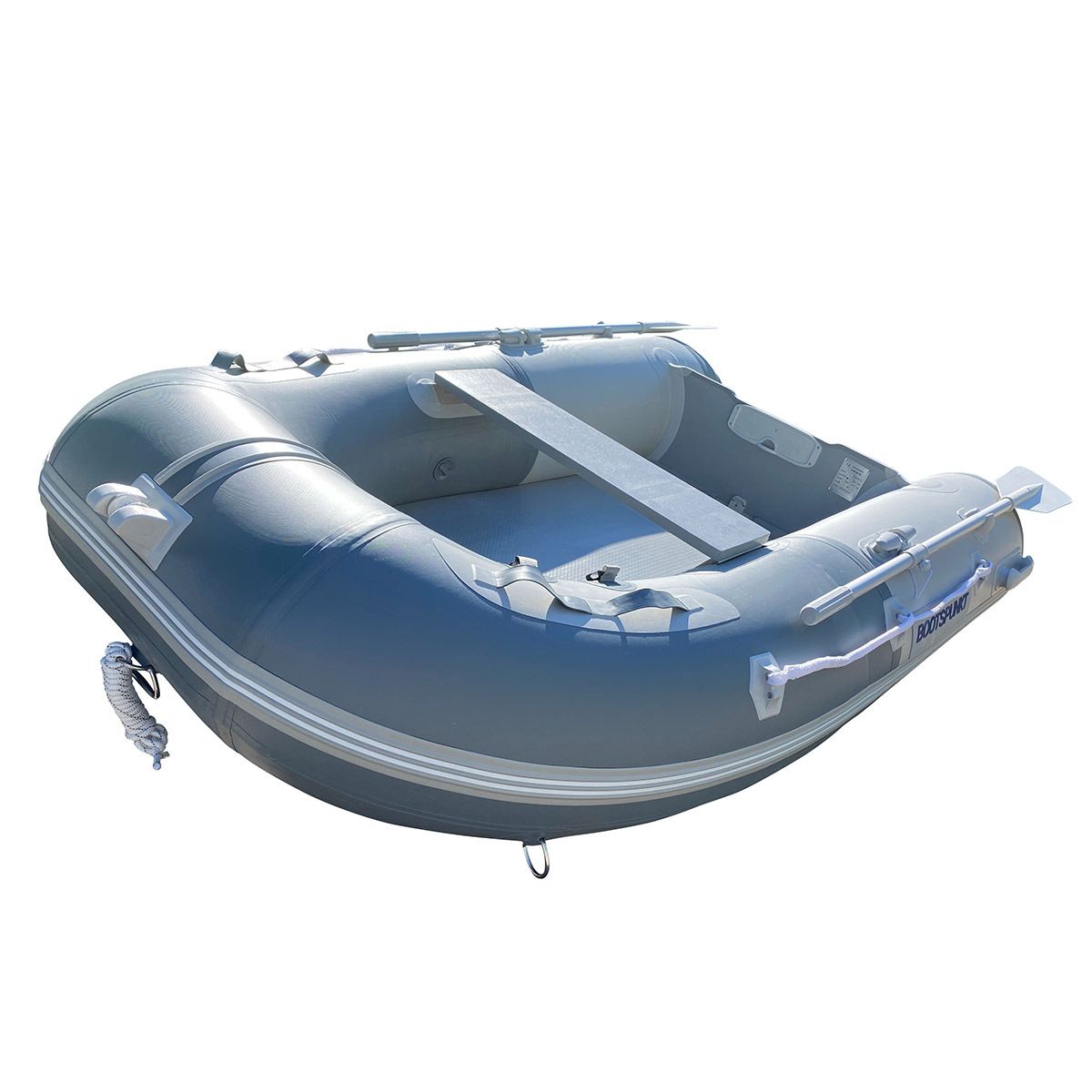 Schlauchboot 250cm mit Hochdruck-Luftboden und Kiel, PVC grau