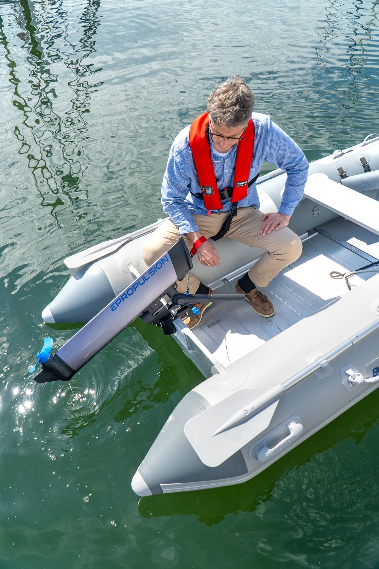 Komplettset Schlauchboot 2,70m mit ePropulsion eLite Elektromotor und 25l wasserdichtem Packsack