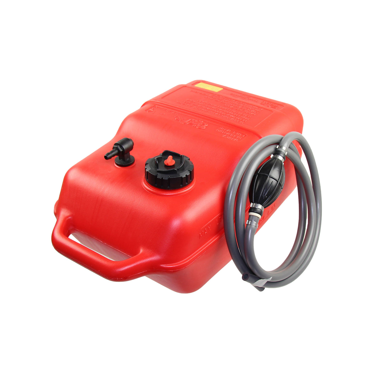Red fuel tank, ISO-certified, high-quality chemical resistance for petrol and diesel -