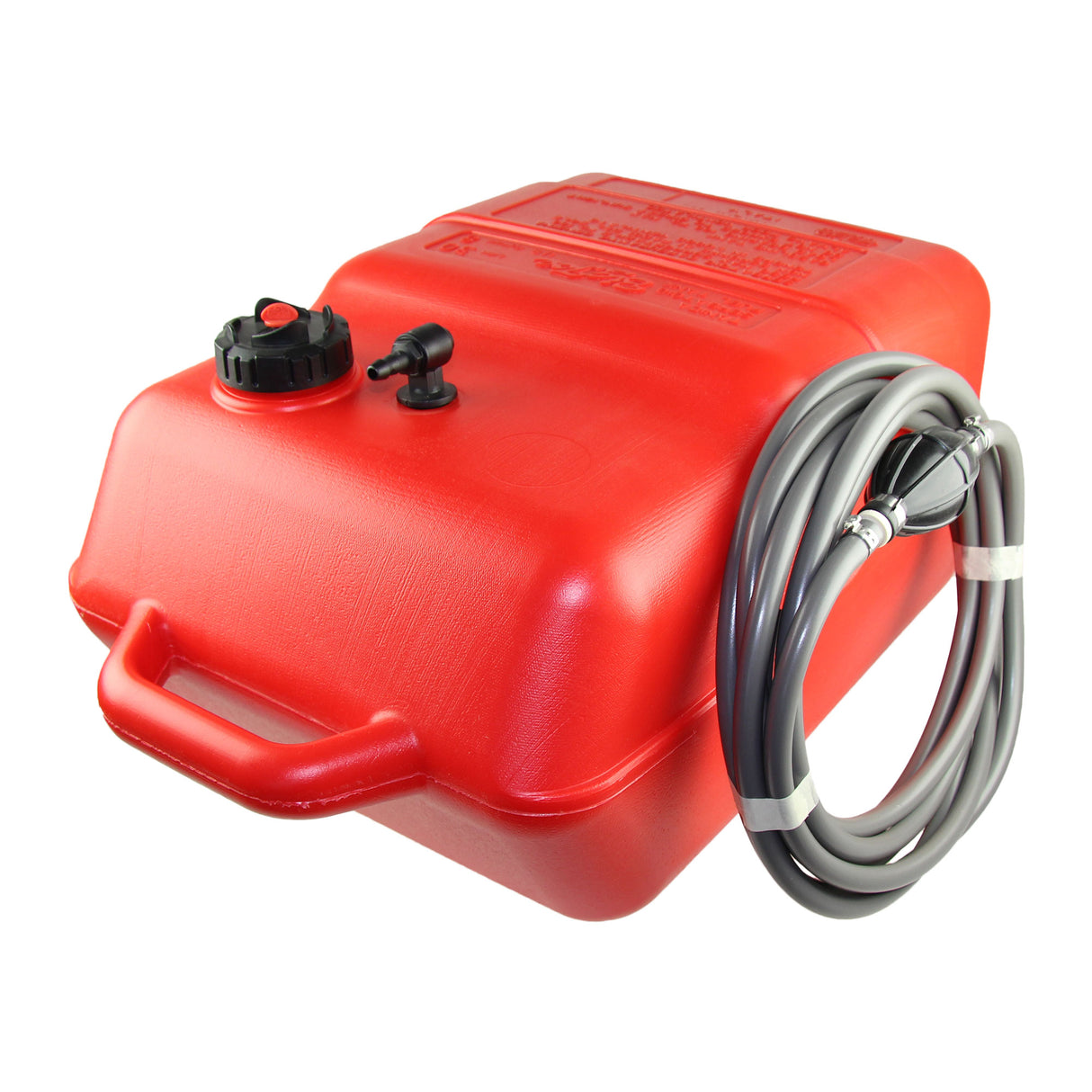 Kraftstofftank rot / Anschlussnippel (8mm) / 3m Schlauch