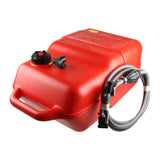 Johnson fuel tank red with Johnson &amp; Evinrude connection, chemical-resistant HDPE plastic, ISO-certified - 11.3 - 30 liters