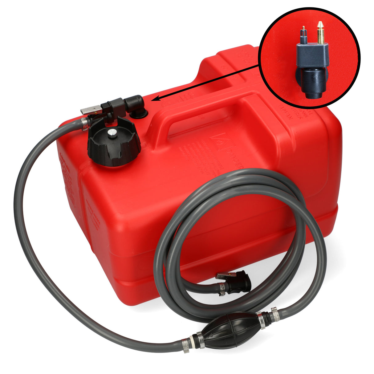 Kraftstofftank rot, ISO-Standard, HDPE-Material, Chemiebeständigkeits-Ursprung - 11.3 - 30 Liter