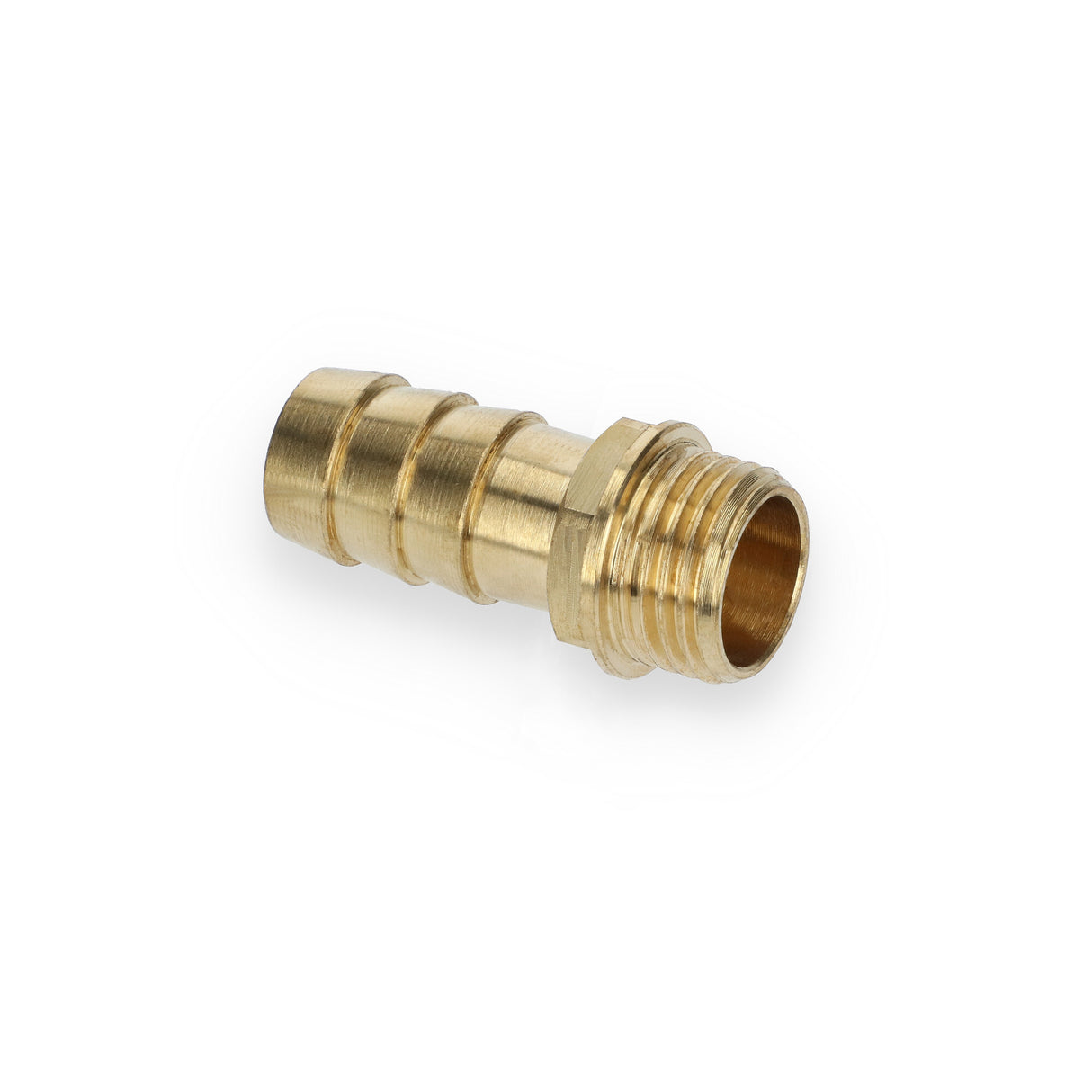 Hose connection nipple brass 3/8" for 15mm hose, hose connector, robust brass material