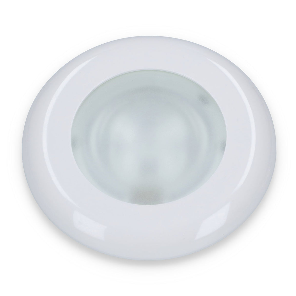 Deckenleuchte Kunststoff/Glas Halogen 12V, Deckenlampe, Weißes Design für moderne Inneneinrichtung