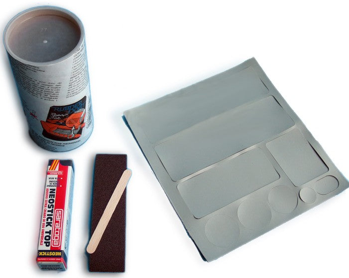 Reparaturset Schlauchboot-Reparaturkit Grau, PVC-kompatibel, inkl. Spezialklebstoff und Zubehör