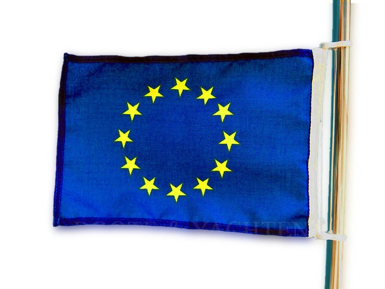 European flag polyester 20 x 30 cm, flag, UV-resistant and robust