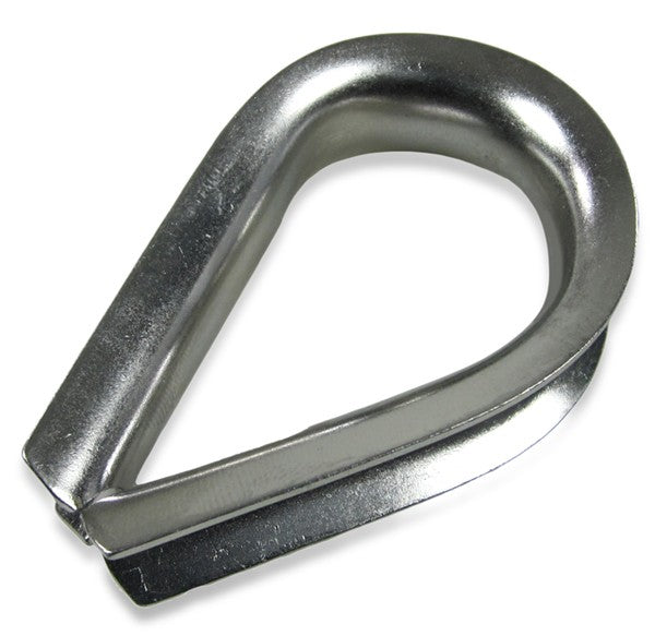 2 Stück Edelstahlkauschen für 8mm Leine