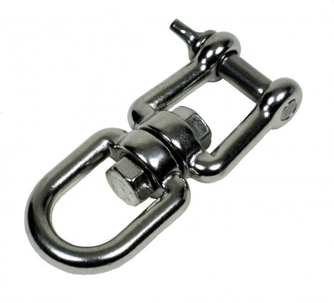 Ankerwirbel 6mm Edelstahl mit einem Schraubschäkel