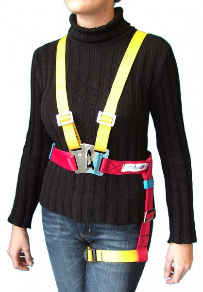 Lifebelt Sicherheitsgurt für Erwachsene mit Beinriemen, langlebiges Modell mit 2000 kg Bruchfestigkeit, robuster Rettungsgurt aus Edelstahlverschluss