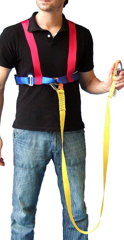 Lifebelt verstellbarer Lifebelt mit Sorgleine, Rettungsgurt, EN 1095 zertifiziert, 180 cm Sorgleine mit Karabinerhaken