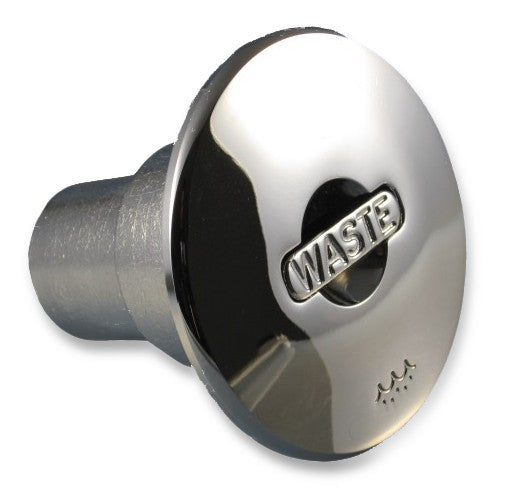 Tankstutzen Messing verchromt 38 mm, Füllstutzen, verlustsicherer Verschlussdeckel