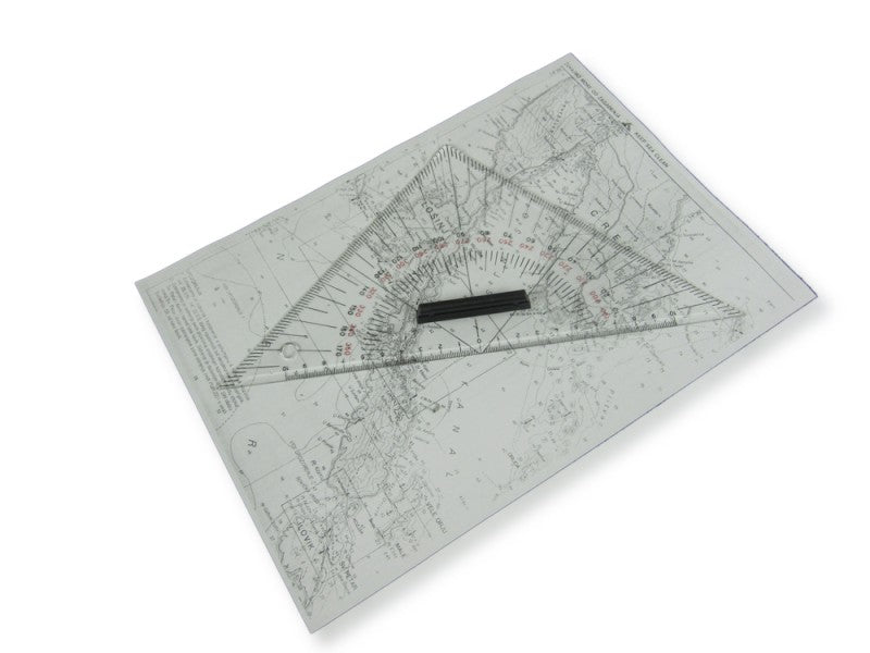 Course triangle embossed double scale 27.5cm, drawing triangle, 2-color hot stamping process