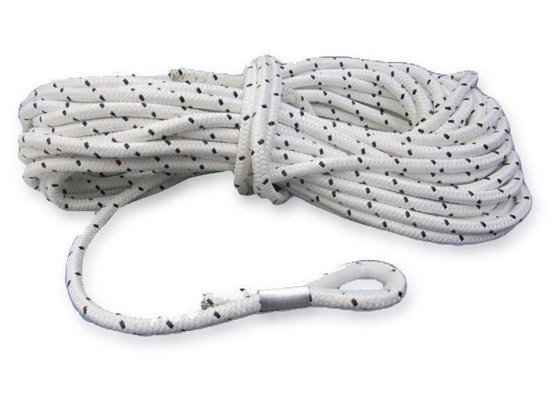 30 Meter Ankerleine 6mm Polyester mit Nylonkausche