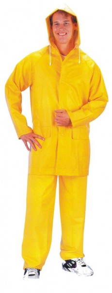 Oilskin set PVC film on polyester, rainwear, for chest circumference 112-116 cm and body height 188-194 cm