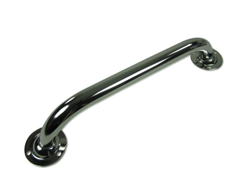 Handlauf Edelstahl hochglanzpoliert 300 mm Länge, Stützgriff, 22 mm Rohrdurchmesser