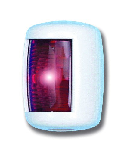 Backbordlaterne Mini Star Seitenlichter weißes Polycarbonatgehäuse, UV-beständig und wasserdicht nach IP 56 für Wasserfahrzeuge unter 12 m