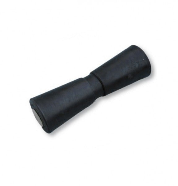 Kielrolle Gummi 305 mm Bohrung 17 mm Schwarz, Bootsrolle, hochwertiger Gummi