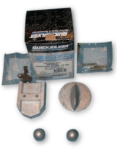 Aluminiumanodensatz Anoden-Set Korrosionsschutz für Mercruiser Alpha One, Original Ersatzteile geeignet für Salz- und Süßwasser, inkl. Befestigungsmaterialien