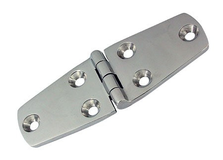 Scharnier Edelstahl hochglanzpoliert 105 x 38 x 3 mm, Türband, langlebig und rostfrei