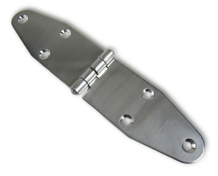 Scharnier Wing Large Edelstahl hochglanzpoliert 180 x 40 mm, Türscharnier, flexibel in Bohrungen
