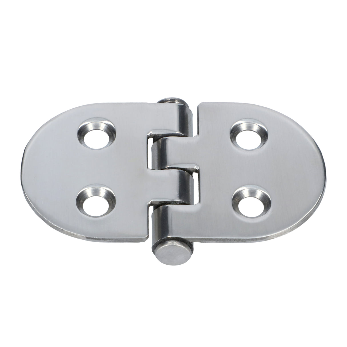 Hinge stainless steel, highly polished, 40 x 74 mm, door hinge, reverse pin