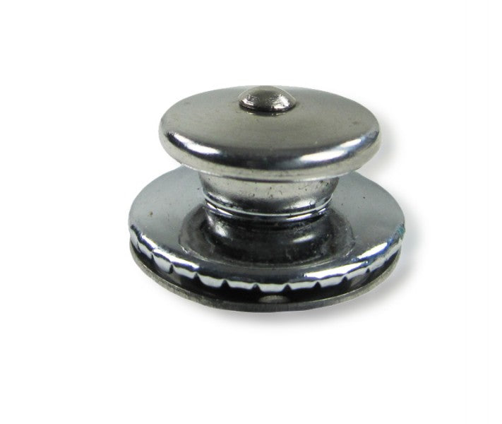 Sicherheitsverschlussoberteil Messing verchromt, Verdeckverschluss, für Verdeck und Sonnensegel 20mm