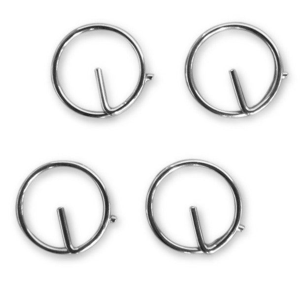 Split ring stainless steel 15 mm diameter 1.25 mm wire thickness highly polished, snap ring, stainless steel