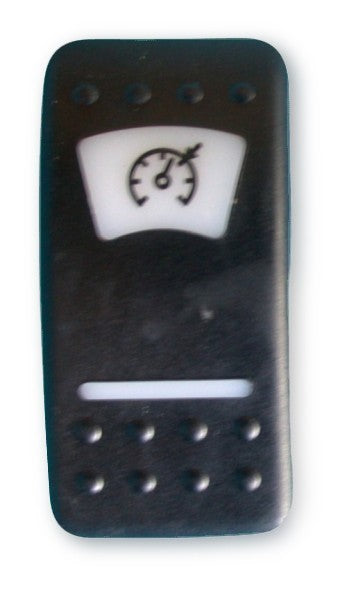 Wippe Typ #11 24mm x 50mm Symbol Instrumente, Schalterabdeckung, individuell gestaltbar