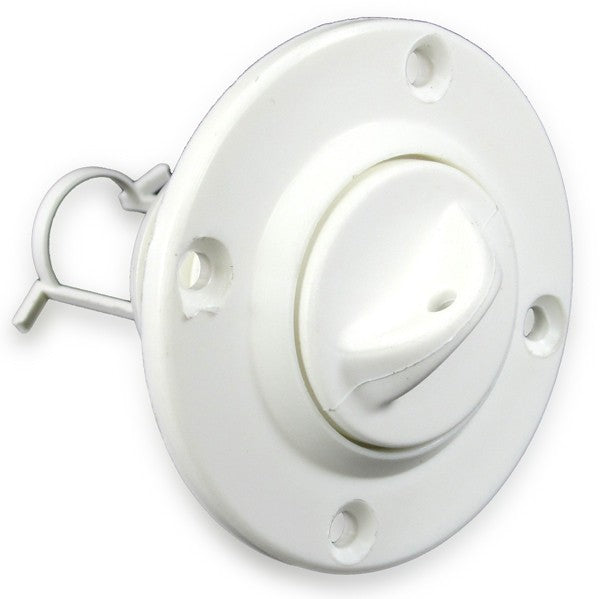 Lenzstopfen Kunststoff Weiß 50 mm