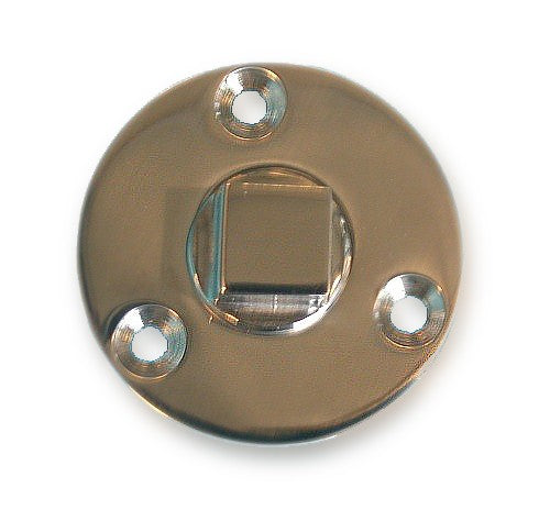 Drain plug made of stainless steel 1/2 inch, highly polished, flange diameter 50 mm