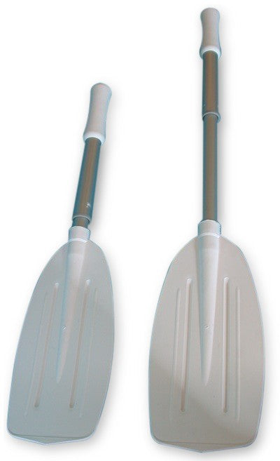 Teleskop Hilfspaddel Aluminium eloxiert, Notpaddel, stufenlos arretierbar 66-90 cm
