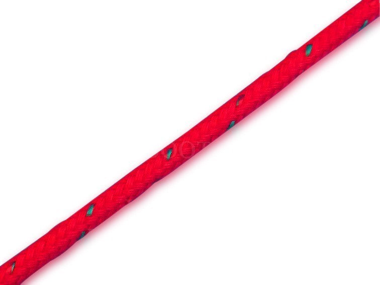 Polyesterleine, 2m Rot 6mm, hochfestes Segelseil, UV-beständig, dehnungsarm