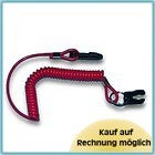Leine Notstopschalter Länge 35-80cm passendes Distanzstück Befestigungsclip Ring Sicherheitsleine universell einsetzbar