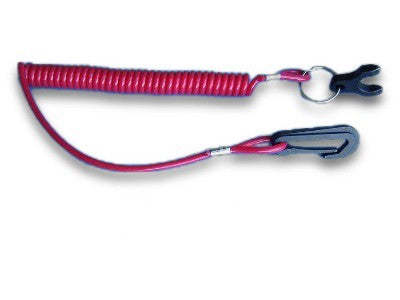 Leine Notstopschalter Länge 35cm-80cm, Sicherheitsleine, mit Distanzstück und Befestigungsclip