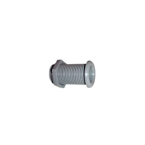 Drain opening plastic inner diameter 22.7mm length 62mm grey, drain opening, grey design