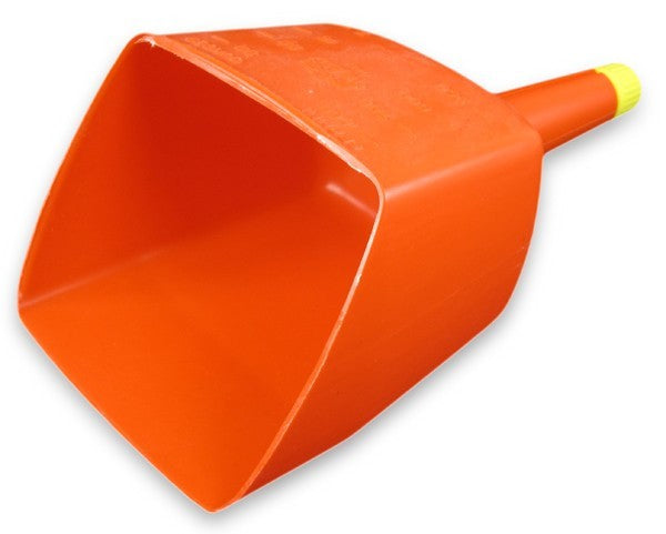 Ösfaß Schöpfer aus stabilem Kunststoff mit Trichter, Eichskala, Filtersieb, ideal zum Einfüllen von Benzin und Öl