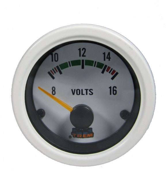 Voltmeter X-Line 8/16 Volt Weiß