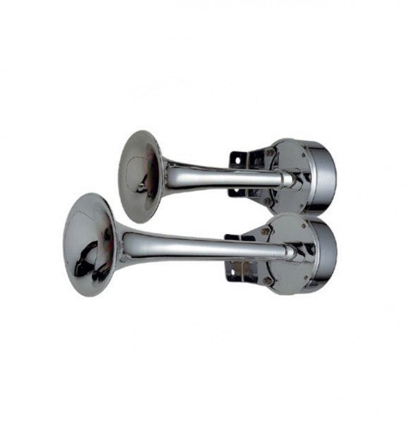 Doppelhorn 270mm lang Edelstahl 12 Volt