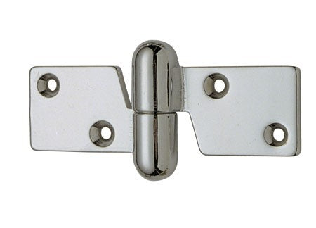 Scharnier Sfilo Basso links Messing verchromt 100x30mm, Türbeschlag, robustes Design