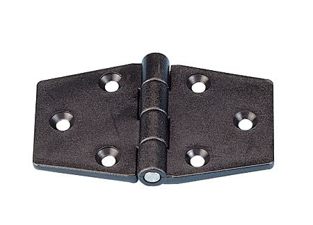 Scharnier Kunststoff Schwarz 60x95mm, Klavierband, langlebig und robust