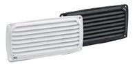 Ventilation grille plastic white 20x10cm rectangular, ventilation cover, robust design