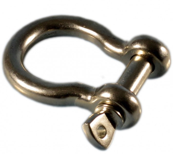 Schäkel geschweift Edelstahl 4 mm