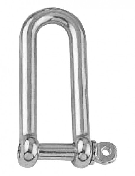 Rundschäkel Edelstahl A4 5 mm lange Form, Schäkel, Bruchlast 1000 Kg