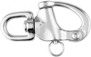 Snap shackle stainless steel A4 breaking load 1800 kg, quick release 70 mm, durable