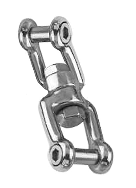 Swivel shackle fork-fork stainless steel A4, hexagon socket length 66 mm, breaking load 1350 kg