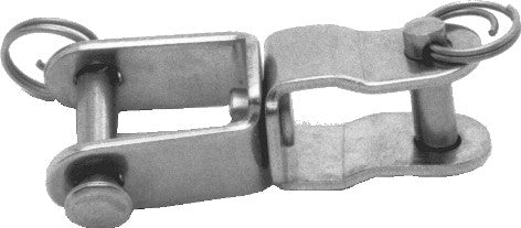 Wirbelschäkel flach , Gabel-Gabel Länge 47 mm
