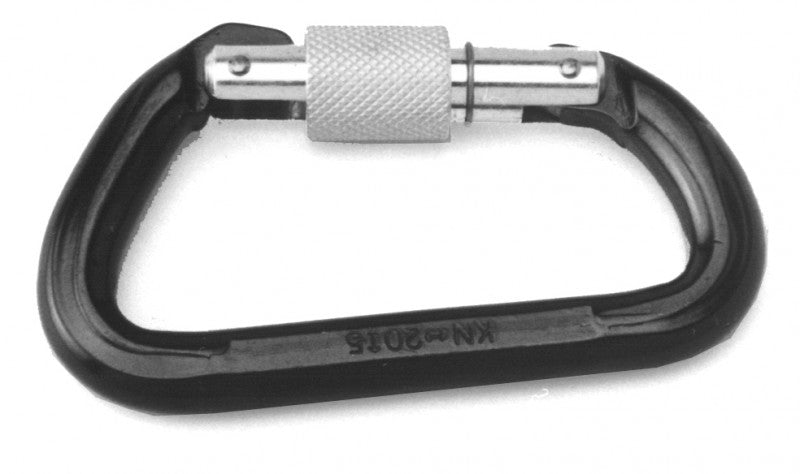 Karabinerhaken mit Einpunktsicherung Aluminium Länge 116 mm